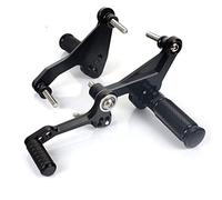 Rynplex Repose-pieds arrière CBR1000RR Fireblade 2004 2005 2006 2007 2008 2009 2010 2011 2012 2013 2014 2015 2016 CBR 1000 RR ABS 2009-2016 Pédale de moto(Schwarz)