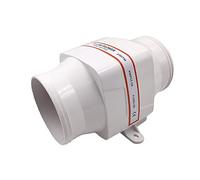 Rynplex Souffleur d'air de cale Bateau en Ligne 12 V 270 CFM adapté à Un Tuyau 4 Pouces for, Caravane Marine Ventilateur de Flux d'air pour Moteur de Bateau