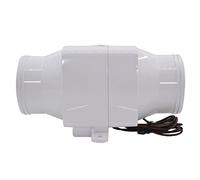 Rynplex Souffleur d'air de cale Marin en Ligne 4" DC 12V 270 CFM Bateau Blanc Ventilateur de Refroidissement pour Compartiment Moteur de Bateau