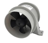 Rynplex Souffleur d'air Silencieux ABS 12 V 40 A, résistant à l'eau, 4 | pouces de diamètre, haut débit d'air, ventilateur en ligne, moteur de souffleur de cale pour marine, moteur de souffleur