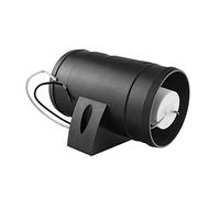 Rynplex Ventilateur 12 V RV 5 pales for Bateau, Moteur de Ventilateur Cuisine for Yacht, d'extraction Marin à Faible consommation Courant, Noir Ventilateur de Refroidissement pour Compartiment m