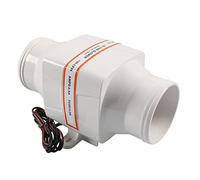 Rynplex Ventilateur de Bateau 12 V 270 CFM en Ligne cale Marin soufflage Évents Ventilateur de Refroidissement pour Compartiment Moteur de Bateau(4 Leaves)