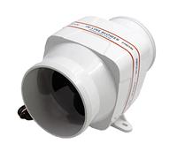 Rynplex Ventilateur de cale en Ligne 4" 100 mm 12 Volts 270 CFM d'air for Bateau Ventilateur de Refroidissement pour Compartiment Moteur de Bateau