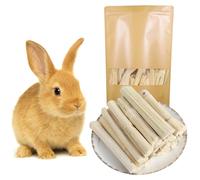Rynvarl 300g Bâtons à Mâcher en Bambou Doux Naturel - Jouets de Dentition pour Rongeurs, Lapins, Cochons d’Inde, Hamsters, Chinchillas - Snack Riche en Fibres (Sweet Bamboo)