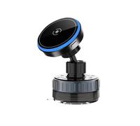 RYNVRNCOE Support Magnétique Universel Téléphone Portable Chargeur sans Fil Ventouse Voiture Maison Miroir Salle Sport Bain Modèles 16 15 14 13 12 11 Pro Max(Wireless Charger)