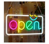 Rynzo lumières néon de fête Ouvert pour les enseignes lumineuses, vitrines, portes, cafés, fleuristes, bars, salons de coiffure et restaurants