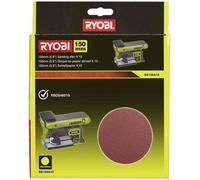 RYOBI - 10 disques diam. 150 mm autocollants grain 80 pour ponceuse a bande et a disque RBDS4601G - SD150A10