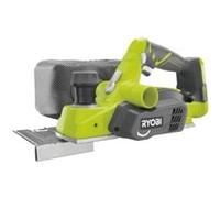 RYOBI - Rabot Électrique 82mm 18V ONE+ - Utilisations Gros travaux de Rabotage, Portes & Fenêtres, Chanfreins - Livré avec 2 Fers Réversibles Carbure Tungstène, 1 Guide, 1 Sac à Poussière - R18PL-0