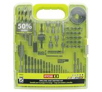 Ryobi A98601 Lot de 60 forets à oxyde noir avec étui de transport pour bois, métal, plastique et maçonnerie