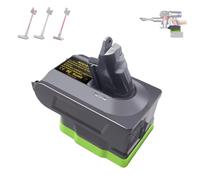 Ryobi Adaptateur de batterie 18 V pour aspirateur Dyson V6 - Compatible avec les modèles V6 Animal, Absolute, Motorhead, Slim, SV03-SV07, SV09, DC58-DC74