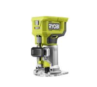 RYOBI Affleureuse à bois RTR18-0 18V ONE+ 30 000 tr/min pince 6 mm – 1 pince, mèche, clé, guide