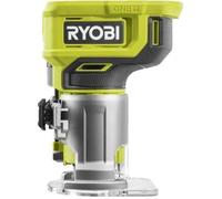 RYOBI - Affleureuse à bois 18V ONE+ - 30 000 tr/min - pince 6 mm - Avec 1 pince de 6 mm, 1 mèche de coupe, clé, guide - RTR18-0