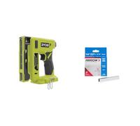 RYOBI - Agrafeuse 18V ONE+ - Chargeur 90 Agrafes, Dos 9,4 mm, Lgr 6,35mm à 14,3mm - Livrée avec Agrafes et Crochet de Maintien - R18ST50-0 & ARROW T50 Agrafes - Boîte d'agrafes 1 x 1250