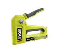 Ryobi Agrafeuse-cloueuse 4-en-1 RHFST4IN1, manuelle, corps métal, T50/T25/JT21, pointes 18G