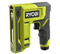 Ryobi - Agrafeuse cloueuse à batterie 4V USB Lithium - Agrafeuse rapide et sans effort - Pour travaux de bricolage et de décoration (Vendu sans batterie) - RST4-0