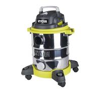 Aspirateur eau et poussière RYOBI - RVC-1220I-G - Cuve inox - 20L (avec fonction soufflerie)