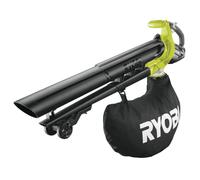 RYOBI Aspirateur Souffleur Broyeur sans Fil 18V One+ OBV18 - Vitesse 201 km/h, Sac 45L, Fonction Broyage - Nettoyage Feuilles, Déchets Verts - Batterie Non Incluse