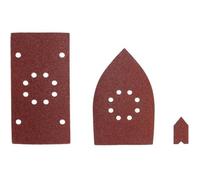 RYOBI - Assortiment 30 abrasifs pour ponceuses EMS180RV / RMS180 / RMS170 (10 x 1/3 feuille + 10 triangles + 10 doigts) - SMS30A