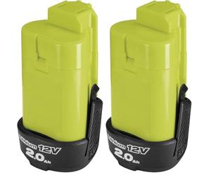 RYOBI - Batterie 12V Lithium+ BSPL1220 - Capacité 2.0Ah, Compacte et Légère, Compatible Gamme Outils 12V Compact (Lot de 2)