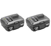 RYOBI - Batterie 12V Lithium-ION RB12L20 - Capacité 2.0Ah, Compatible Outils 12V Ryobi, Recharge Rapide, Format Ultra Léger (Lot de 2)
