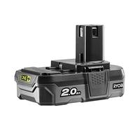 Ryobi Batterie RB18L20 18 V 2,0 Ah ONE+ – Indicateur de charge – Compatible avec les outils ONE+
