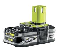 Ryobi Batterie lithium 18V RB18L25G 2,5 Ah Li‑ion – compatible gamme ONE+