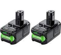 Ryobi Batterie lithium-ion 18V, options 6000mAh et 9000mAh, compatible avec P107, P108, P109, 2 6.0ah, 18V