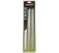 RYOBI - Blister 3 lames acier inox grande longueur 300 et 152 mm bois / plastique - emmanchement universel scie sabre - RAK03SSRB