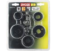 RYOBI - Blister 7 pièces scie cloche pour le bois 32 / 38 / 45 / 50 / 54 mm + foret centreur - RAK07HS