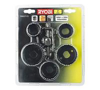 Ryobi - Blister 7 pièces scie cloche pour le bois 32/38/45/50/54 mm + foret centreur - RAK07HS