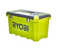 RYOBI - Boîte à outils 56 cm - 56 L - attaches métal - compartiments embouts sur le couvercle - dimensions : 56 x 32 x 31 cm - RTB22INCH