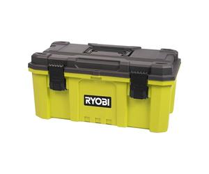 RYOBI Boîte à Outils 56 cm RSTB21 | Capacité 39 L, Attaches Métal, Compartiments Embouts sur le Couvercle, Poignée ABS Renforcée, Résistante à l'Eau