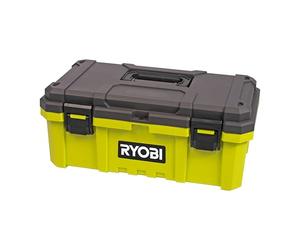 RYOBI - Boîte à Outils RSTB19 - Capacité 27 L, Attaches Métal, parfait pour Bricolage, caisse à outils avec rangement, Pratique et Solide