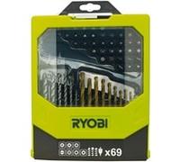 Ryobi "Boîte d''embouts et de forets RAK69MIX, 69 pièces, Perceuse, ensembles embouts"