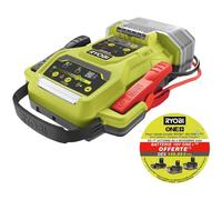 Ryobi Démarreur d'urgence 18V ONE+ – démarrage rapide, compact (sans batterie)