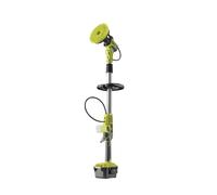 RYOBI Brosse Plate Télescopique 18V One+ 150 mm RWTS18-0 (sans Batterie) | Manche extensible jusqu'à 1,4 m, poignée GripZone, sols extérieurs, murs, mobilier et surfaces dures de grande taille