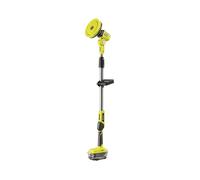 RYOBI Brosse Rotative Télescopique 18V One+ 150 mm R18TPS-0 (sans Batterie) | Nettoyage multi-surfaces en hauteur jusqu'à 1,4 m, tête souple livrée, mobilier de jardin, volets, murs et véhicules