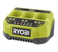 Ryobi Chargeur 3 ports RC43P 4V USB Lithium – Charge séquentielle, mural, témoin LED, 2,0 Ah