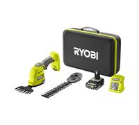 RYOBI - Cisaille à gazon / sculpteur de végétaux 18V ONE+ - Mallette de rangement + batterie 2,0 Ah & chargeur - RY18GSA-120T