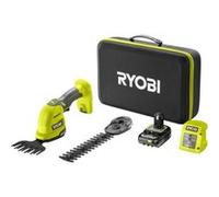 Cisaille a gazon - sculpteur de végétaux 18V RY18GSA-0 + 1 batterie lithium+ 18V 2,0 Ah et 1 chargeur 1,5 A + Mallette de rang