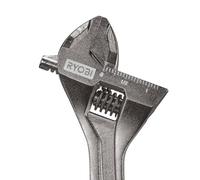RYOBI Clé à Molette 200 mm Ouverture 30 mm RHAW200 Acier Forgé Plomberie | Bras de levier suffisant, serrage de raccords, mécanique générale, maintien ferme, réglage fluide, bricolage courant