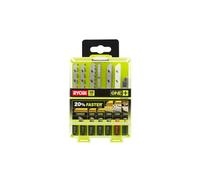 RYOBI - Coffret 10 lames scie sauteuse sans fil ONE+ bois - métal - plastiqu...