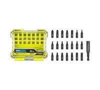 RYOBI Coffret 22 Embouts de Vissage Spécial Impact RX - Embouts PH/PZ/TX + Porte-Embout 60 mm, Zone de Torsion, Revêtement Oxyde Noir, Coffret Compatible RYOBI® LINK - RARXSD22