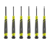RYOBI - Coffret 6 tournevis de précision à tête magnétique - RHSDSPC6