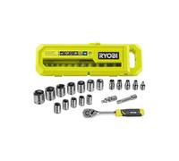 Ryobi Coffret clé à cliquet 1/4" RHRS20PC – 20 pièces, douilles 4–13 mm, 90 dents, précision mécanique