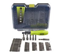 RYOBI - Coffret 59 accessoires vissage - boulonnage PH / PZ / SL / HEX / TX avec tournevis à cliquet - RAK59SD