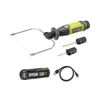 RYOBI - Coupeur à fil chaud 4V USB Lithium - 450°C - Livrée avec 5 accessoires - Câble USB-C & 1 batterie 4V 2,0 Ah USB Lithium - RHC4-120G