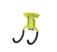 Ryobi - Crochet double pour suspension de tuyaux, corde, rallonge et d'outil - Syteme LINK - RSLW805, Vert & Anthracite
