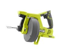 RYOBI - Déboucheur 18V ONE+ - Vitesse Max 600 tr/min, pour 11,5cm/sec - Câble 7,6m, Tête 16mm, Gâchette avec Interrupteur Bloquant et Inverseur de Rotation - Batterie et Chargeur non Inclus - R18DA-0
