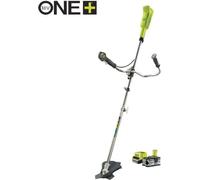 RYOBI - Débroussailleuse 18V ONE+ - guidon - Ø fil 1 x 1,6mm - lame 3 dents Tri-Arc 20cm + batterie 4,0 Ah & chargeur - RBC18X20B4F